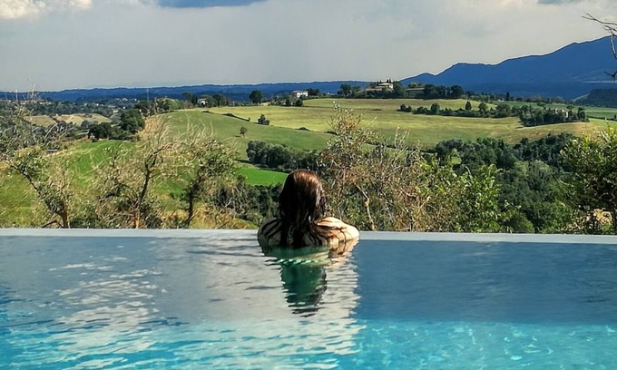 Magliano Sabina Maison | Appartement bleu dans villa entre Magliano Sabina Rome, les thermes des papes et de l'Ombrie