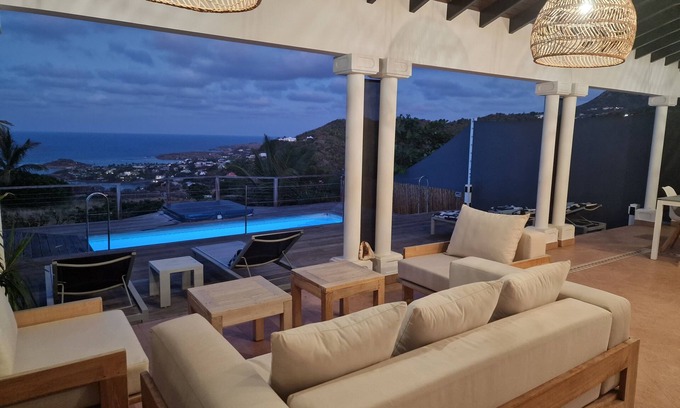 Barriere des Quatres Vents Villa | BLUE LINE C VUE OUVERTE SUR L OCEAN FACE A L ILET TORTUE BIEN VENTILE