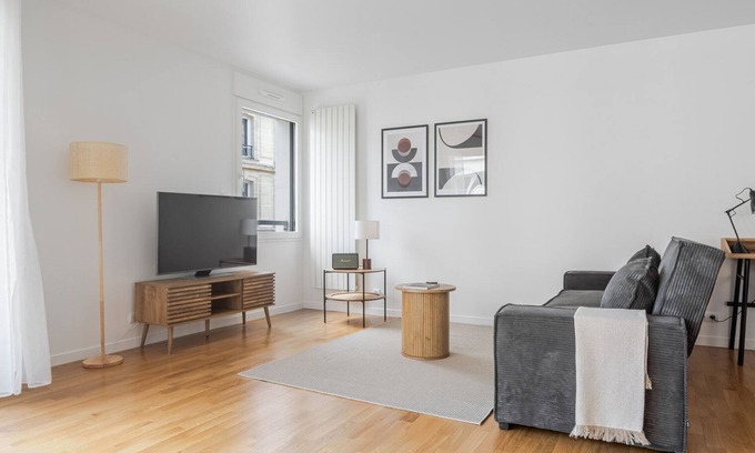 Levallois-Perret Appartement | Blueground | Levallois, AC, w/d, nr park