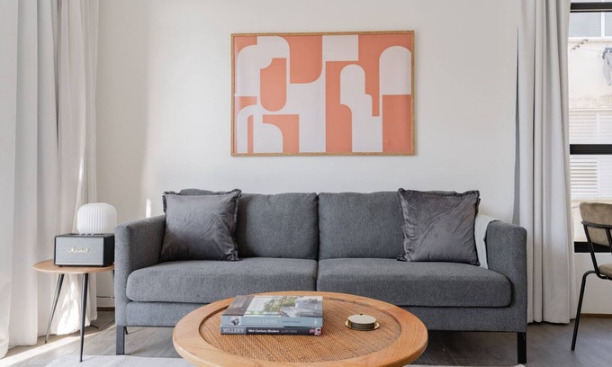 Old North Appartement | Blueground | Old North, New Building, Balcony (TLV-43)