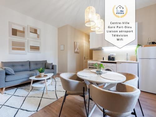 Villette Gare Appartement | BnGo I Luxe & Confort I Gare PartDieu, 2 personnes, Aéroport, Rhone-Express