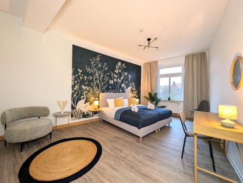 Erfurt Old Town Appartement | BohnApartments Stauffenberg City - Parkplatz - 2 Badezimmer - 3 Schlafzimmer - WLAN