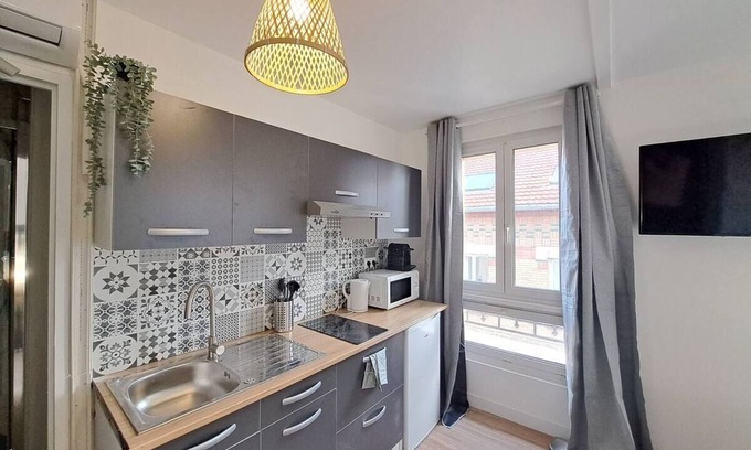 Reims City Centre Appartement | Bologne, Studio Climatisé