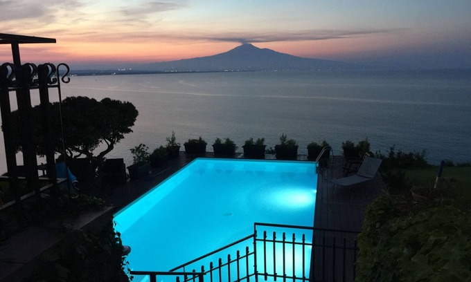 Costa Saracena-Castelluccio Villa | Villa Carmela - Vue imprenable sur la mer et le volcan Etna et la piscine
