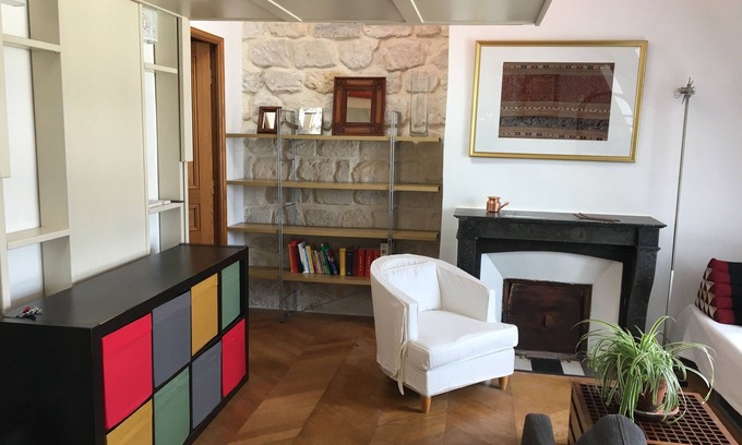 Jardin des plantes Appartement | Brand new bright roof top loft with AC in Latin Quarter