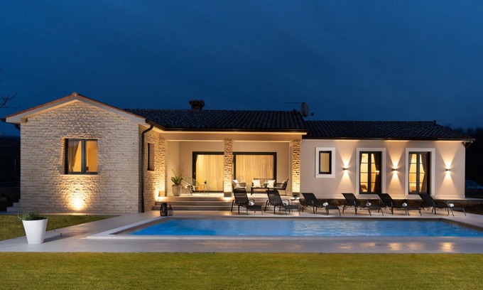 Kapelica Villa | Villa avec piscine pour 8 personnes