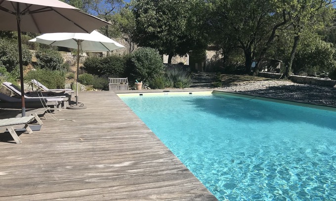 Brantes Maison | Brantes Plaisians Mas en Provence, au cœur de 200ha privés, très grande piscine