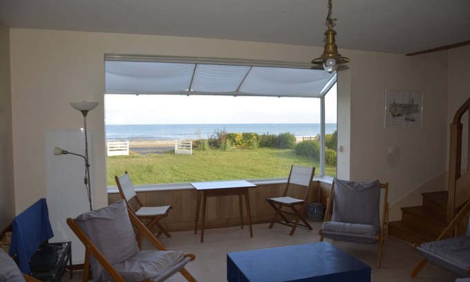 Vierville-sur-Mer Villa | Vue imprenable sur Omaha Beach. Pour des vacances en famille ou entre amis !