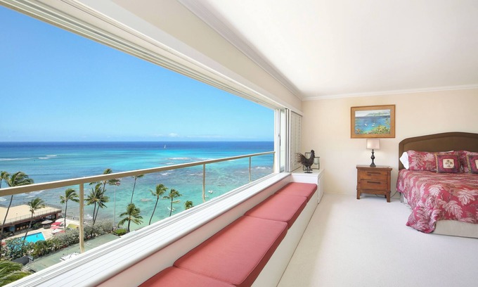 Diamond Head - Kapahulu - St. Louis Copropriété | Breathtaking Ocean Views from Quiet Beachfront Condo! Free Parking!