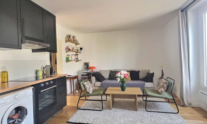 Quartier de la Roquette Appartement | Lumineux 34 m² idéalement placé dans paris