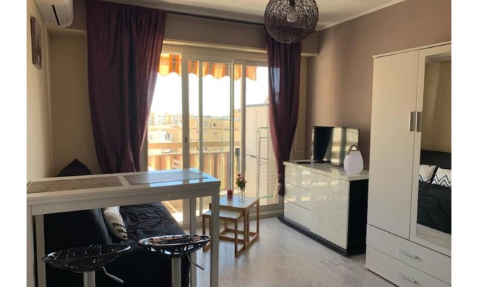 Saint-Roch Appartement | Lumineux studio climatisé au cœur du quartier niçois St Roch