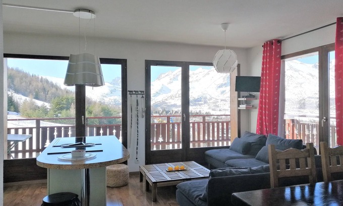 Le Devoluy Appartement | Appartement lumineux sur les pistes départ remontées/télésièges