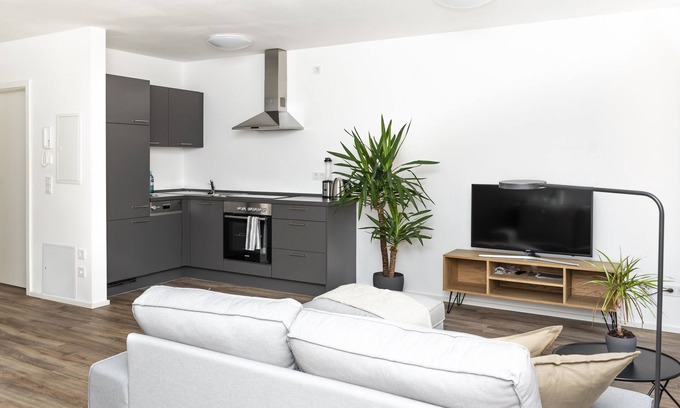 Ansbach Appartement | Apartamento-Vista a la Ciudad-Baño Privado