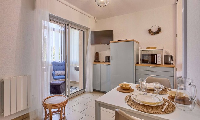 Barbotan-les-Thermes Appartement | Bright T1 bis, 2 pers, parking, Barbotan