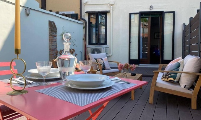Longa Appartement | Ca dei Ferro - MURANO Island, beautiful Venetian apartment with private terrace