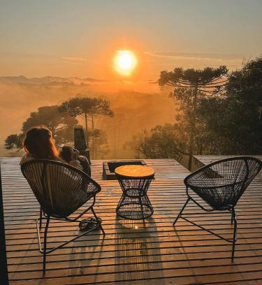 Rio Rufino Maison | Cabana na Serra Lareira e Vista Deslumbrante