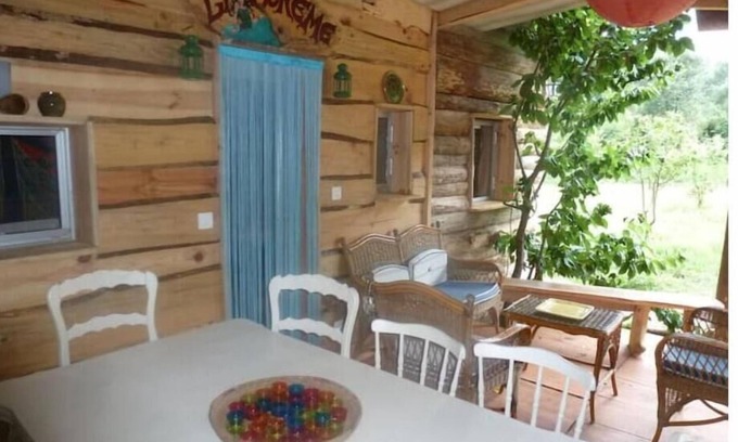 Malbosc Cabine | Cabane double Mobilhome"La bohème"