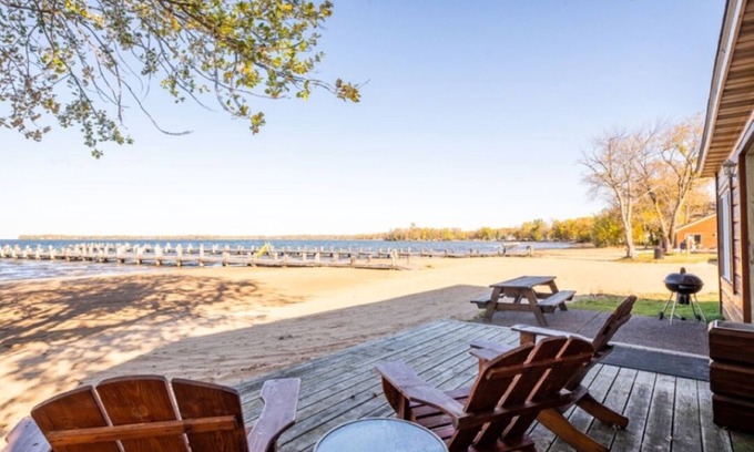 Isle Cabine | Cabin 5 Beachfront Bliss on Mille Lacs Lake!