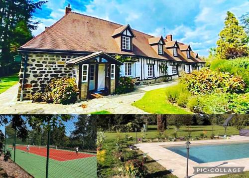 Francheville Maison | Campagne Normandie Tennis Piscine Billard 12 Pers