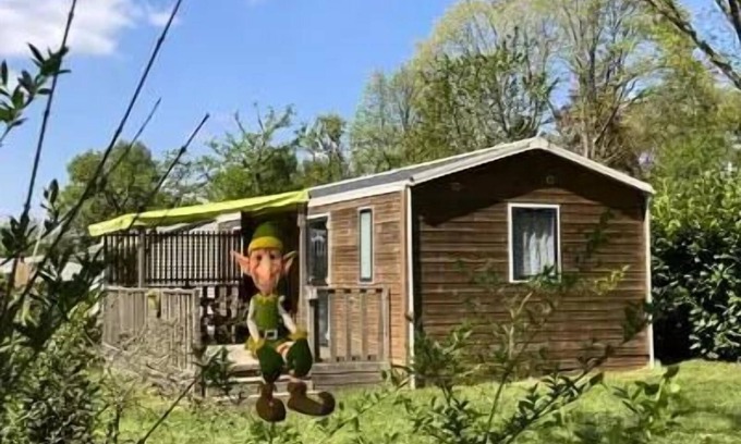 Priziac Maison | Camping Ecologique le Lac O Fées * - TROLL OU FARFADET - Mobil-home Confort 36m² - 3 chambres sur parcelle >100m2 6 personnes