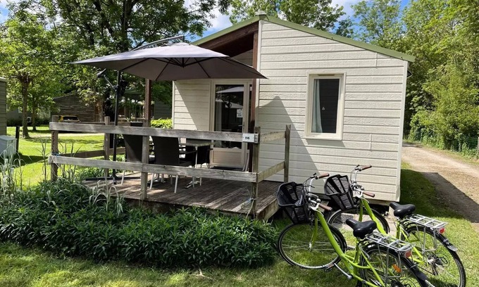 Coulon Chalet De Ski | Camping La Venise Verte * - COMFORT chalet 29 m² (2 bedrooms) + 11m² terrace + TV for 5 people