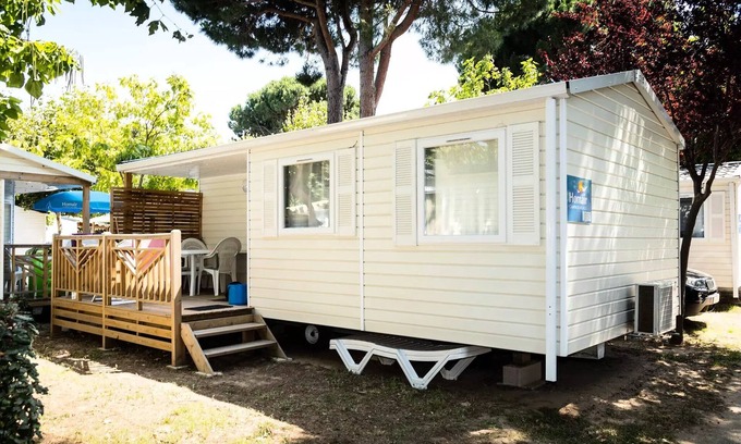 Les Restanques Maison | Camping Le Domaine des Naïades* - Mobile home Comfort 3 rooms 4 people air-conditioned