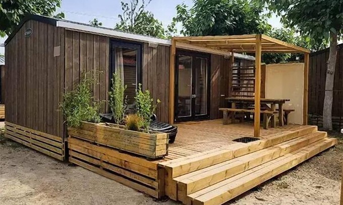 Les Restanques Maison | Camping Le Domaine des Naïades* - Mobile home Premium 4 rooms 6 people air-conditioned