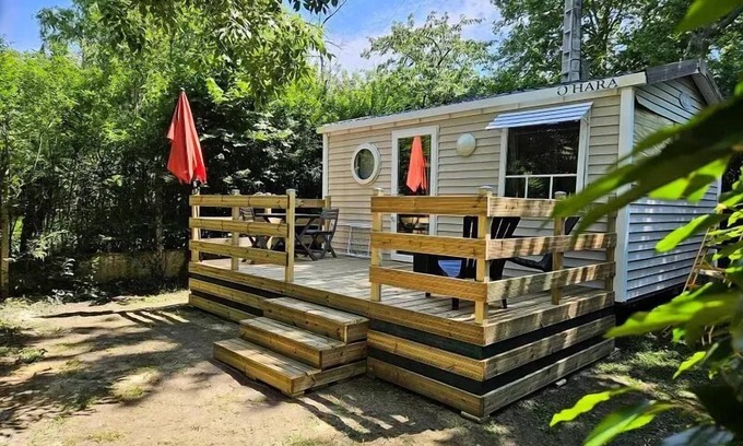 Revel Maison | Camping le Moulin du Roy * - Mobile home O'HARA 504 1 bedroom 2/3 people with air conditioning 2 to 3 people - 2 people included in the price