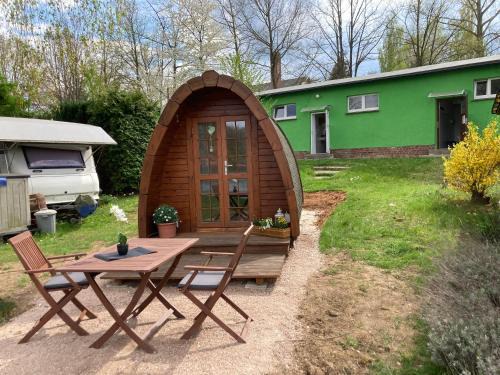 Langenbernsdorf Appartement | Camping POD mit Seeblick