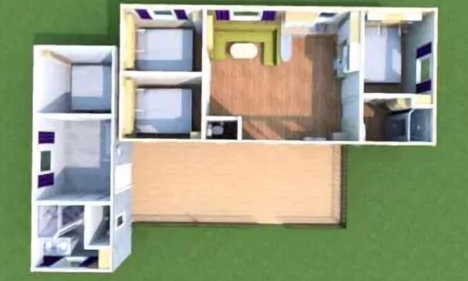 Mazeres Maison | Campsite La Bastide * - cottage 3 bedrooms 6 people