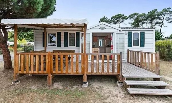 Trogues Maison | Mobil-home | Comfort | 3 Ch. | 6 Pers. | Terrasse surélevée