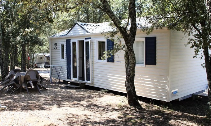 Junas Maison | Campsite Les Chênes * - MOBILE HOME Comfort - 2 ch - 26.52m2/Oak Green 4 people