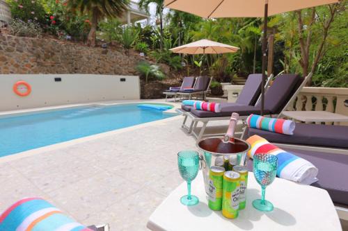 Cap Estate Villa | Cap Pavilion, St Lucia 6 bed luxury villa, private pool, gardens and 360' sea views