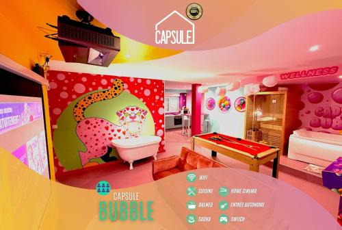 Maubeuge Appartement | Capsule Bubble Jacuzzi Sauna Switch 2