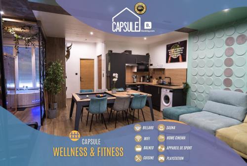 Valenciennes Appartement | Capsule Wellness - sauna - balneo - machine de sport privatif - PS5 - 2 chambres