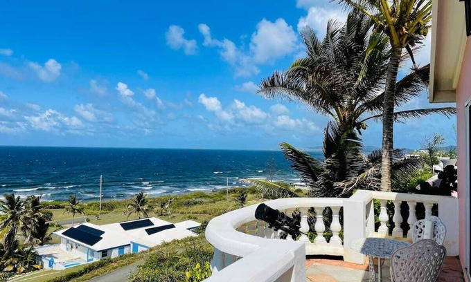 Christiansted Maison | Caribbean Island Retreat, 200 degree water views, trade winds and soothing waves