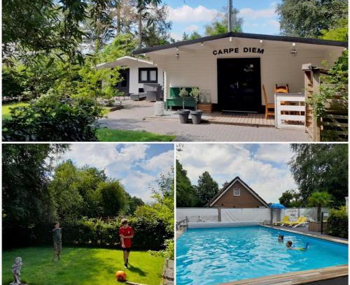 Schoonebeek Chalet De Ski | Carpe Diem, het ruime chalet met houtkachel nabij Wildlands Emmen