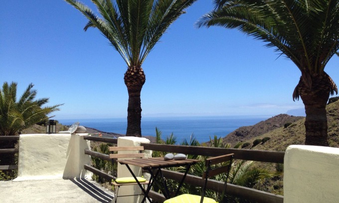 Hermigua Maison | Casa CASA ALOHA Oasis de palmiers sur la mer dans la réserve naturelle de La Gomera