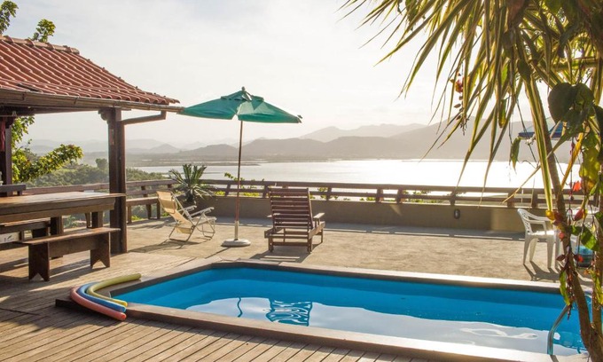 Garopaba Maison | Casa com piscina e incrível vista para lagoa
