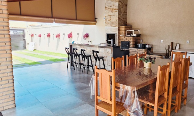 Tanabi Maison | Casa Completa com Área Gourmet, Piscina com Aquecedor Solar e Sauna Seca