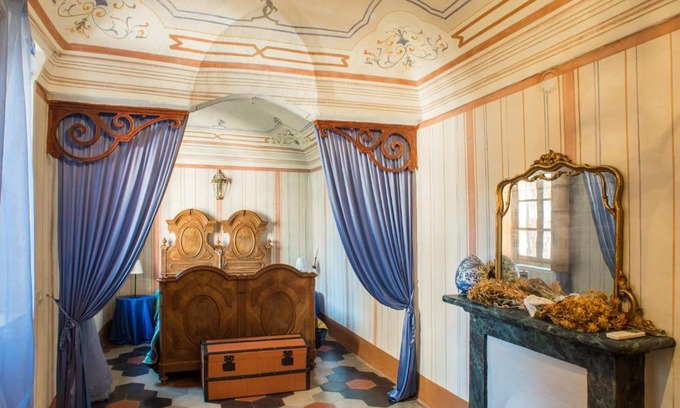 Carpeneto Lit Et Petit-Déjeuner | CASA DEI LEONI CAMERA BLU