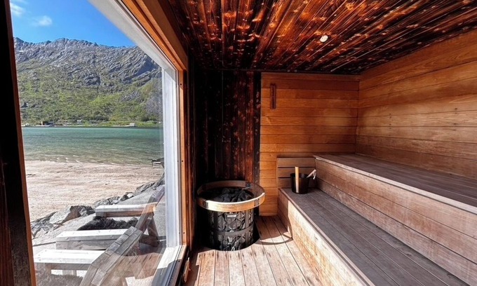 Flakstad Maison | Casa Lofoten Ramberg Norway Reine Kvalvika Sauna