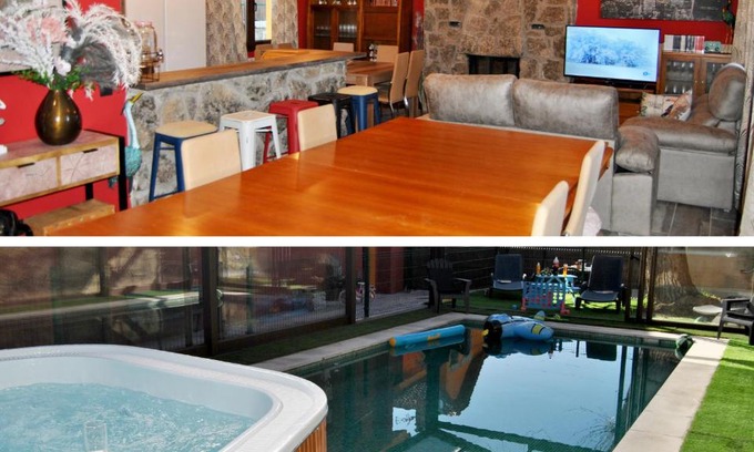 Collado Mediano Maison | Casa Rural Mansion Alejandra con piscina y jacuzzi