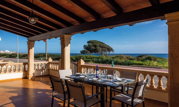 Sa Rapita Maison | "Casa vacacional Es Vell Marí" avec vue sur la mer, barbecue, terrasses et Wi-Fi.