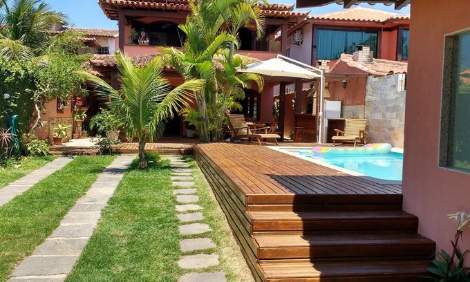 Manguinhos Maison | Maison de vacances 5 chambres avec piscine, sauna, barbecue, air Split et wi-fi