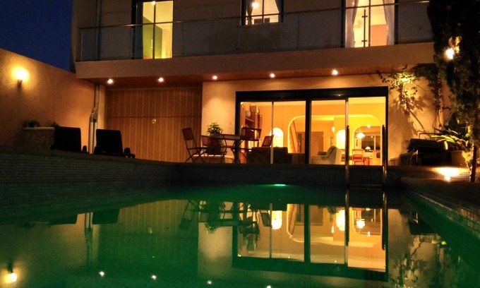 Vilafranca de Bonany Maison | Centre de Majorque! Belle grande maison de village avec piscine, garage, jardin et salle de gym