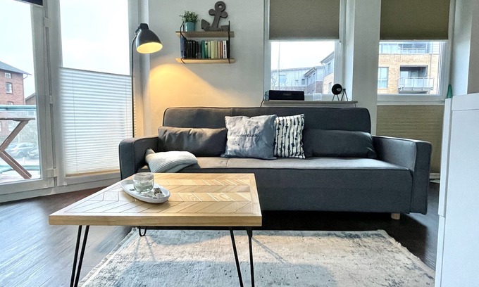 Zentrum Appartement | appartement central au port de Husum avec balcon
