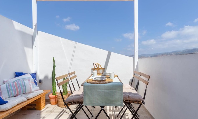El Molinillo Appartement | Appartement central avec terrasse et vue incroyable sur Malaga