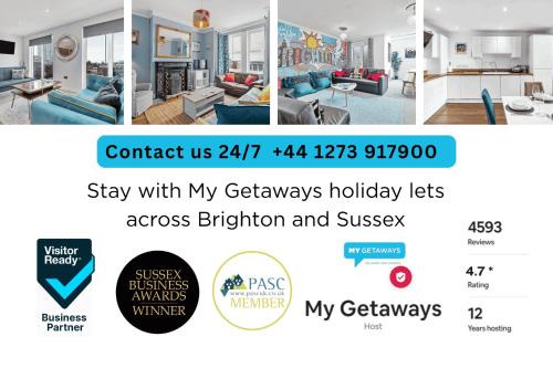 Worthing Appartement | Central Snug with Patio By My Getaways