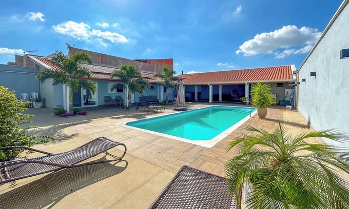 Itu Maison | Chácara c Wi-Fi, piscina e churrasqueira em Itu/SP